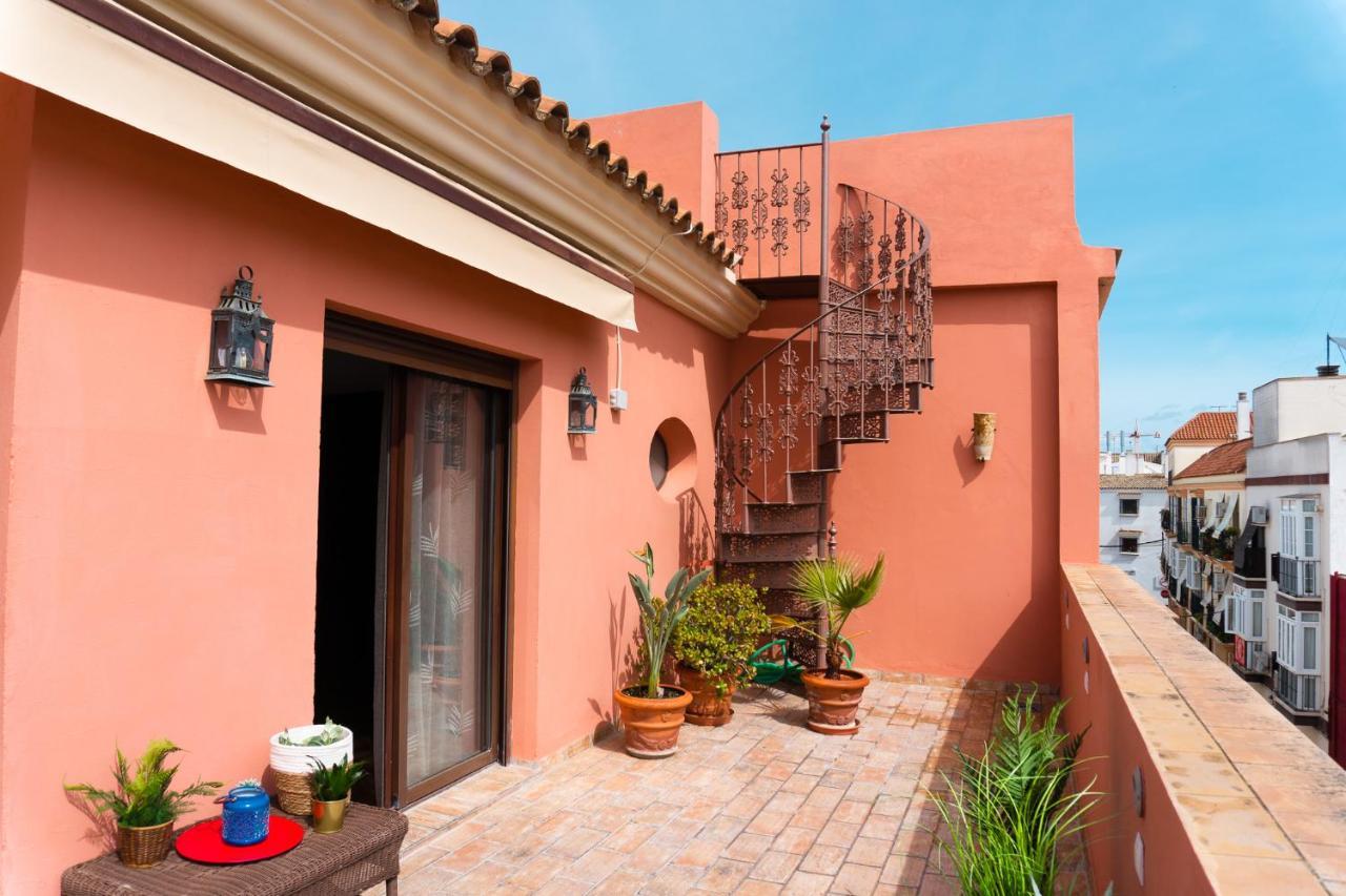 דירות Sanlúcar de Barrameda Atico Imperial Garaje Gratis Centrico Terraza Aire Acond Solarium 2 Banos Wifi A 1Minuto De La Plaza Cabildo מראה חיצוני תמונה